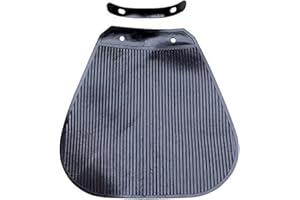 SELECTION EXTREMEMOTORSPARTS BAVETTE DE Garde Boue Cyclo AV Adaptable SOLEX Noir (avec SUPPORT Fixation)