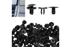 ERIOSCAR 60 Piezas Clips de Retención de Plástico para Coche 8565.53 1609267280, Clips de Fijación para Guardaba para Peugeot Jumpy Berlingo C3 C4 C5 C6 206, 207, 307, 308 1007, Remache de Plástico