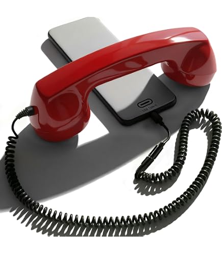 Cuffia Telefonica Retrò Con Cavo Tipo-C, Cornetta Vintage Per IPhone/Android, ABS, Controllo Volume E Chiamata