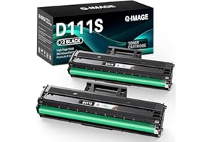 Q-image D111L Toner Cartridges Compatible for Samsung MLT-D111L D111S/ELS for Xpress M2026W M2026 M2070W M2070 SL-M2026 SL-M2070 SL-M2026W SL-M2070W SL-M2070FW M2020 M2020W M2022W Printer (2 Black)