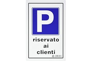 STAMPLAST PUBBLICENTRO Cartello in plastica Pubblicentro - parcheggio riservato ai clienti - 05400720ALB0300X0200