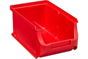 Allit 456205 Lagersichtbox (B x H x T) 100 x 75 x 160mm Rot, Größe:2