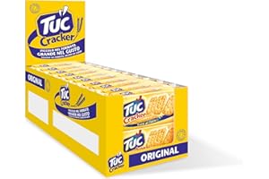 Tuc Cracker Showbox, Cracker Classico cotto al Forno con Grano 100% Italiano, 626g (multipack 20 pack da 31,3g)