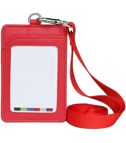 Portabadge  Oro Rosa  Con Cordino Retrattile, Portabadge Da Collo Portabadge In Pelle Pu Con 4 Slot Per Carte E Tasca Con Cerniera Per Lavoro Scuola - Foto 2