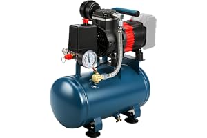 Batterikompressor tryckluftskompressor för Makita 18 V batteri, bärbar luftkompressor 8 bar arbetstryck, 6 l gasflaskkapacite