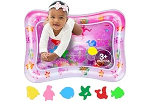 Tummy Time Water Mat – Inflatable Water Play Pad for Babies - Sensory Tummy Time Mat for Floor Play - 100% BPA-Free & Leakproof - Baby, Infants 3-12 Months – Pink - Avec Maman