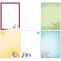 Niedliches Briefpapier-Set Für Kinder - 50 Blatt DIN A4 Mit Linien & Motiven