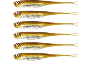 QualyQualy Esche Artificiali Silicone Spinning da Pesca Esca Gomma Shad da Pesca Artificiali Siliconici Spinning Esche da Pesca per trota, spigola 7,5cm 10cm 12cm