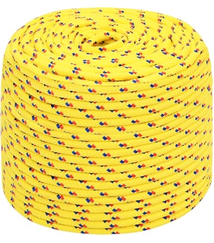 vidaXL Boottouw 10 mm 100 m polypropyleen blauw, touw, boot touw, gevlochten touw, touwen, boot touwen, gevlochten touwen, ankerlijn, ankerlijnen