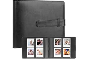 NISELITY Album fotografico con 256 tasche per mini fotocamera Polaroid Go, copertina in pelle vegana di alta qualità, per fotocamere e pellicole Polaroid Go, album fotografico portatile, contiene 256 foto