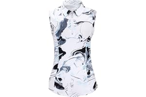 Flikity Polo Shirts for Women UK Ladies Golf Tops Short Sleeve 1/4 Zip Up Overlap Moisture Wicking Workout Tops Gym Sports Shirt M-3XL