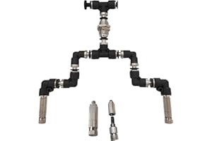 duspruzzi Pulvérisateur pour reptiles de forêt tropicale 0.15 mm, buse de pulvérisation pour aquarium, bouchon métallique réglable à 360°, buses de pulvérisation réservoir amphibiens système de brume