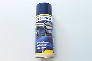 BERNER Colla spray resistente alle alte temperature per ecopelle,tessuti,gommapiuma,metalli,legno