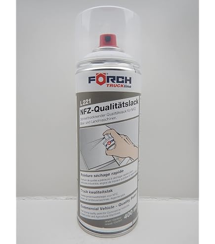 FORCH Dickschichtlack Spray RAL 1021 Rapsgelb - 4-in-1 Rostschutz, 400 Ml Dose, Schnelltrocknend