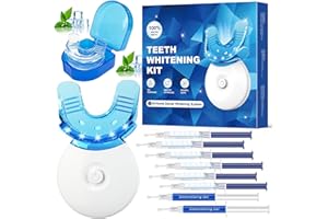 MRDOGGY blanqueador dental profesional Kits de blanqueamiento de dientes - 6 blanqueamiento dental Geles y 2 Geles Desensibilizantes, blanqueador dental luz led, Incluye Bandeja Bucal y Caja