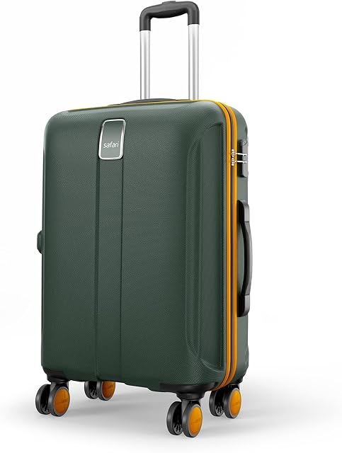 Safari Medium Polycarbonate Spinner Thorium Neo 8 Wheels 66Cm Size Check-in Trolley Bag, Hard Case, 360º Wheel