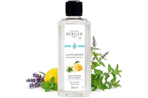 MAISON BERGER Lampe Berger 115056, Fragranza freschezza rinvigorente, verbena al limone, 500 ml