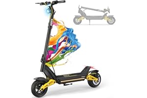 DUOTTS OOTD S10 Trottinette Electrique Adulte, 10" Pneus Tout Terrain Trotinette Électrique avec Batterie 48V 20AH Autonomie 80km, Ecran LCD & Double Amortisseur, Trotinette Adulte Electrique Moteur 1400W