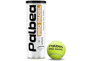 Palbea Pro Padel - Balles de Padel Approuvées par la FIP - 1 Carton x 6/9/12/14/20/24 Tubes. Balles de Paddle avec Feutre HV à Haute Visibilité. pour Entraînements et Tournois. Durables et Rapides.