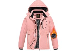 MoFiz Chaquetas Niña Invierno Chaqueta de Esquí Nina Chaqueta Ski Junior Abrigos Invierno Ski Jacket con Capucha