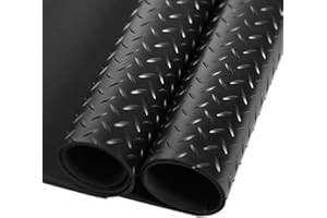 FSW - Rubber Matting Roll - 1m x 1.5m - Heavy Duty and Waterproof Non Slip Mat - 3mm Garage Flooring and Gym Mat Resists Moisture - All Year Round Solution - For Indoor and Outdoor Use