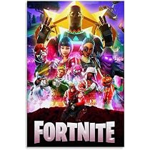 Poster Fortnite Battle Royale Sur Toile - Décoration Murale Moderne Sans Cadre Salon Chambre