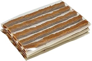 ZERINT TS-160C15 bouchon de réparation de pneu 15 PCS, 6 x 100 mm Brown Tubeless bouchon d'étanchéité de pneu, chaîne de réparation de pneu pour voiture, vélo, UTV, ATV, chariot