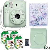 Fujifilm Instax Mini 12 Instant Film Camera - Holiday Bundle - Lilac Purple - The Photo Center - View #6