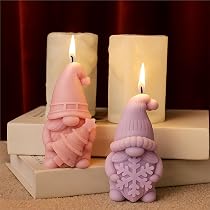 3 Stück Weihnachtsmann-Silikonformen – 3D Wichtel Formen Für Kerzen, Seife & Harz | DIY Gießformen Für Weihnachtsdekoration