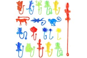RosyFate 21 Pezzi Animali Appiccicosi Per Bambini, Giocattoli Appiccicosi, Animali Appiccicosi, Regalini Compleanno Bambini Invitati, Gadget Compleanno Bambini, Stili Casuali