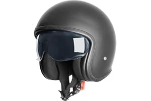 Zorax Talon Matt Black L (59-60cm) Open Face Motorbike Helmet - Motorcycle ECE 2206 Approved