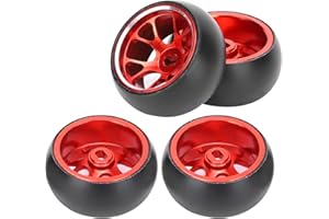 Drfeify Pneumatico da deriva per Auto RC, Ruota in Lega di Alluminio Leggero, Super Veloce, Sostituzione della Gomma da deriva per Auto telecomandata per Auto RC Wltoys k969