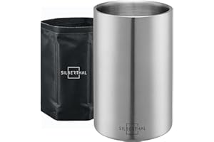 SILBERTHAL Glacette Bottiglia Vino -2 Busta incluse - Secchiello vino refrigerante - Wine Cooler