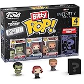 Funko Bitty POP: Marvel - Hulk 4PK | Official Superheroes Merch - Mini Figures 2.2 cm with Display Stand - Cake Decoration an