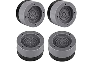 SINZAU Schwingungsdämpfer, 4 Stück Rutschfeste Vibrationsdämpfer, für Waschmaschine, Trockner, Lärmschutz Antivibrationsmatte, Grey