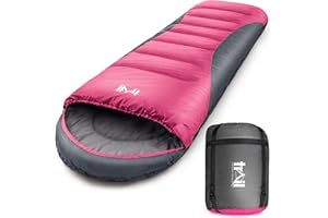 TRAIL OUTDOOR LEISURE Trail Sacco a Pelo con Cappuccio Alpine Sacco a Pelo Leggero da 250 g (3 Stagioni) Sacco a Pelo Compatto per Adulti con Cappuccio e Custodia