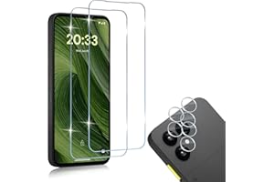 HidWee Verre Trempé Compatible avec Fairphone 6 5G Protection écran, 2+2 Pièces Protection Décran & Caméra Protecteur, HD Sans Bulles Anti-rayure 9H Dureté