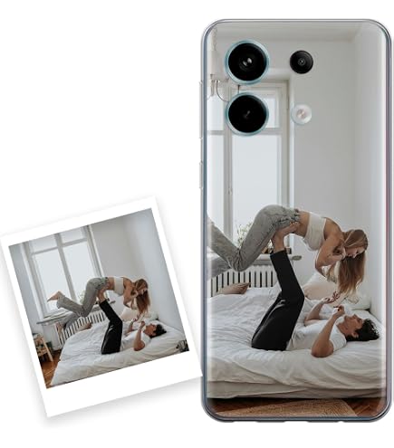 Tumund Smartphone Funda Personalizada Con Tu Foto Para Xiaomi Redmi Note 11/11s | Silicona Transparente Antigolpes, Impresión UV En Frío