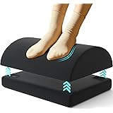 QUTOOL Premium Schaumstoffkern Höhenverstellbare Fußbank Ergonomische Fußablage für das Büro & Home Office