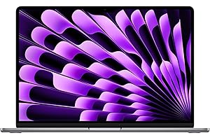 Apple 2024 Portable MacBook Air 15 pouces avec puce M3 : écran Liquid Retina 15,3 pouces, 16 Go de mémoire unifiée, 512 Go de stockage SSD, clavier rétroéclairé, caméra FaceTime HD 1080p. Gris sidéral