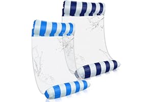 GENERIES Generic Seinal Aufblasbare Wasserhängematte Schwimmbett 4 in1 Luftmatratzen für Pool Loungesessel Lounge luftmatratze hängematte Schwimmbad Strand (Blau+Dunkelblau), 23 * 28cm, 4510