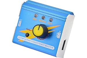 Voktta 3CH Digital Servo Tester RC, Multi Servo Tester Versione aggiornata Controller Shell in Alluminio Servo Consistency Master DC4.8-6V per RC Servo ECS