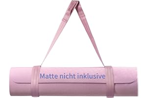 ‎TRILANCER Trilancer Anpassbarer Yogamattengurt mit Klettverschluss, Yoga-Mattenhalterung, zum Tragen, Verstauen und Organisieren von Yogamatten aller Größen– Matte nicht inklusive