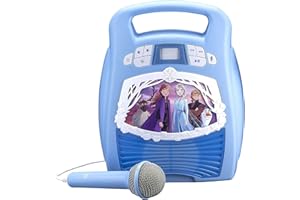 Disney Eiskönigin 2 / Frozen 2 MP3-Bluetooth Karaoke Maschine mit Mikrofon & LED-Lichteffekten für Kinder - eKids FR-553