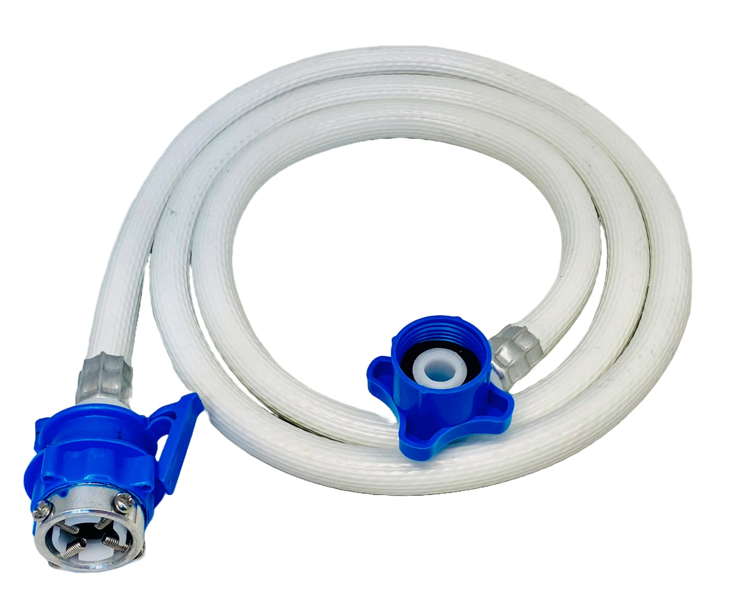 SBD (1.5,2,3,4,5) Meter Universal PVC Front & Top Load Washing Machine Fully Automatic Inlet Flexible Hose Pipe | automatic inlet pipe | Hot & Cold Washing Machine Water Inlet Pipe (White, 1.5m)