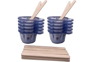 100 vasos medidores de plástico de 40 ml,Una vez Tazas medidoras con 20 varillas agitadoras,HOINCO Vaso de plástico para mezclar para mezclar,resina,epoxi y pintura