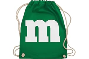 Shirtracer - Turnbeutel Rucksack - & Fasching - Taschen - M Aufdruck Karneval I M&M Schokolinse I MM