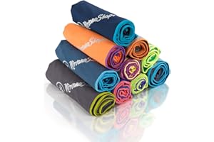 NirvanaShape ® DAS Reise-Handtuch für Backpacker, Urlauber & Traveller aus Microfaser| kompakt, leicht, schnelltrocknend | Mi