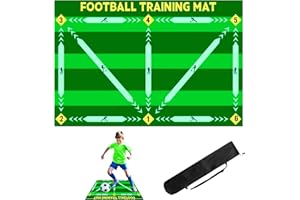 ARTLIVE Football Training Mat - Soccer Mastery Skills XL Mat 90 x 60cm for Dribble, Ball Control & Stress Relief Footstep Compatible FPRO APP, Birthday Gift for Boys, Kids,Coach & Adults