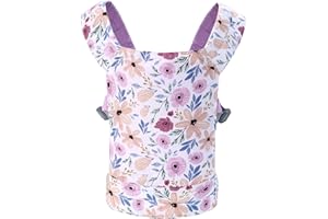 Miracle Baby Porte-bébé pour Enfants, Transport Avant et arrière avec Sangles réglables pour Filles, Accessoires de poupée Porte-Jouets en Peluche pour Enfants, 100% Coton.
